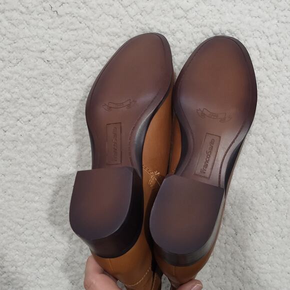 NEW Franco Sarto Jessica Bootie Leather Brown Boots womens size 8 - Picture 6 of 7